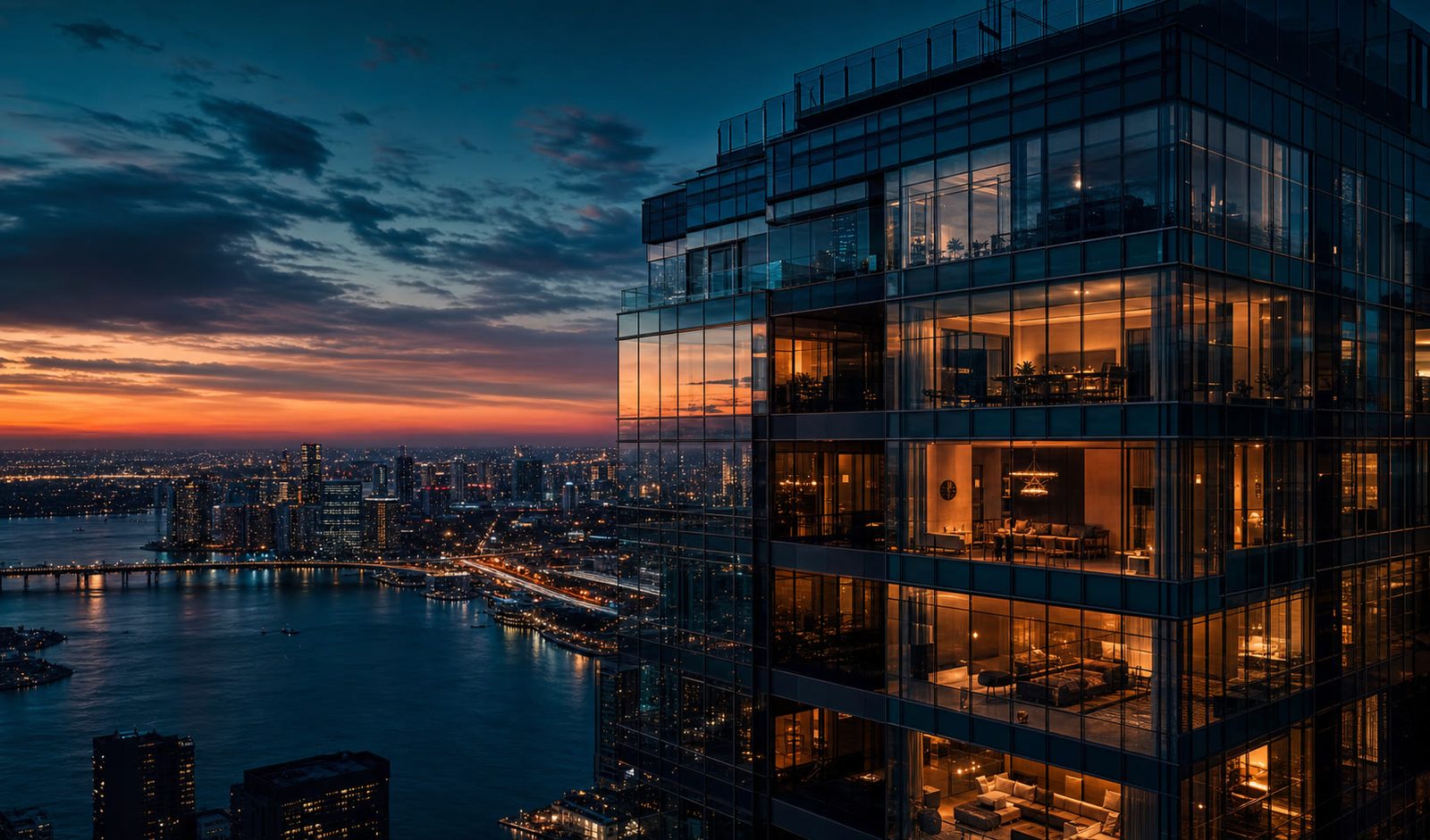 Cinematic aerial capture of a Manila skyline at golden hour
