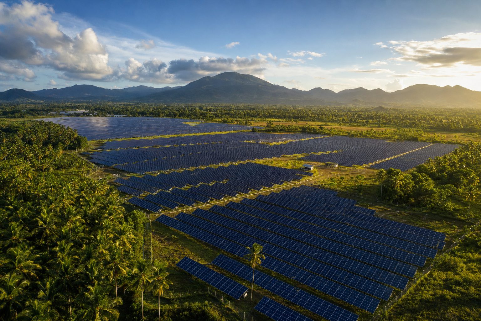 Solar farm in the Philippines