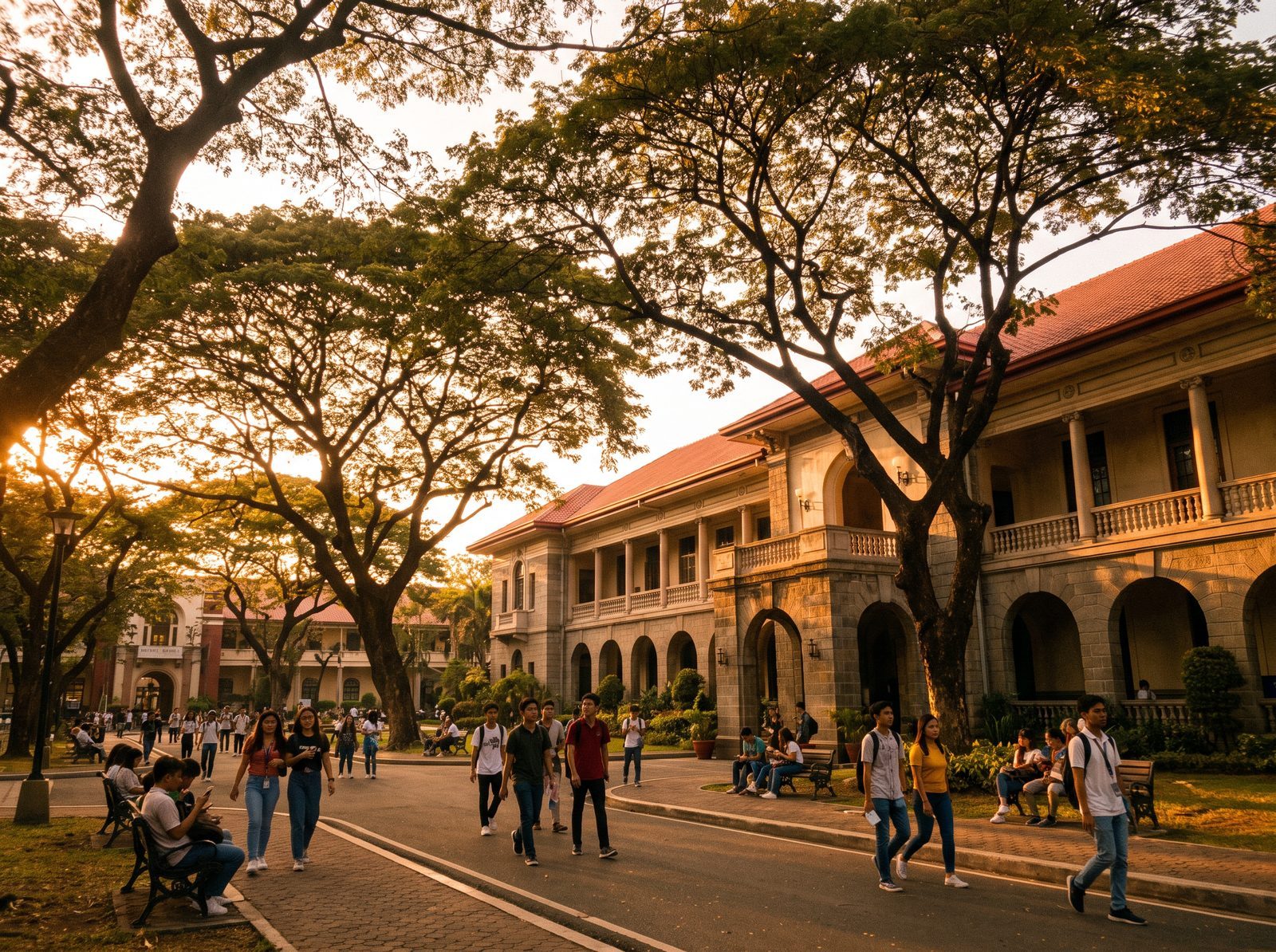 University campus grounds