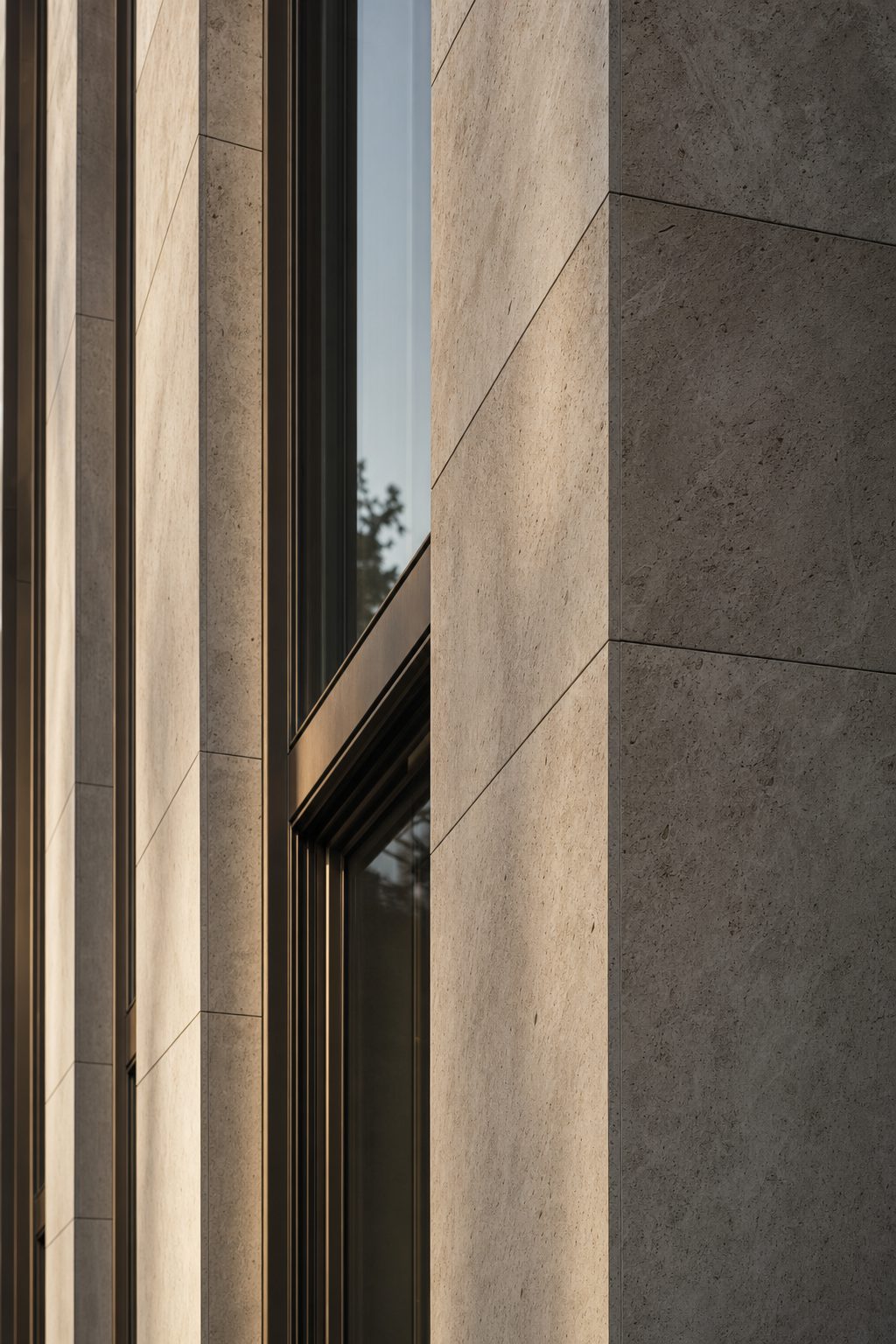 Natural stone facade close-up