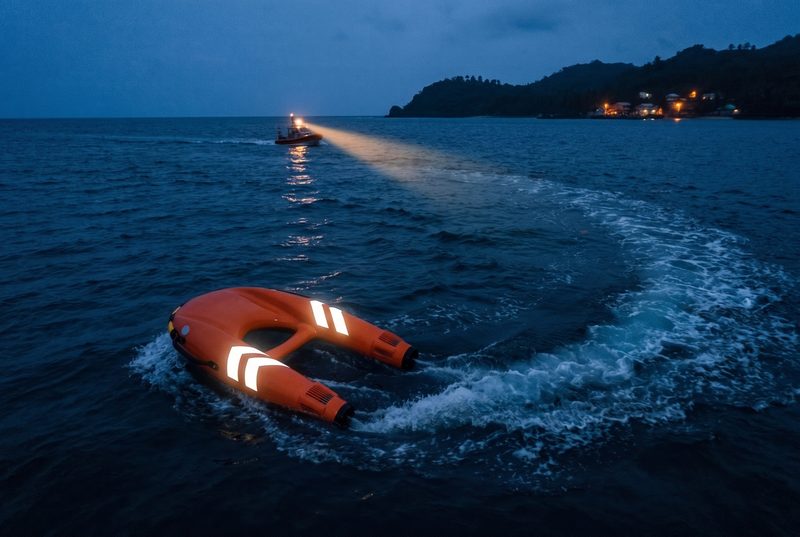 Rescue unit on a search during low-light conditions