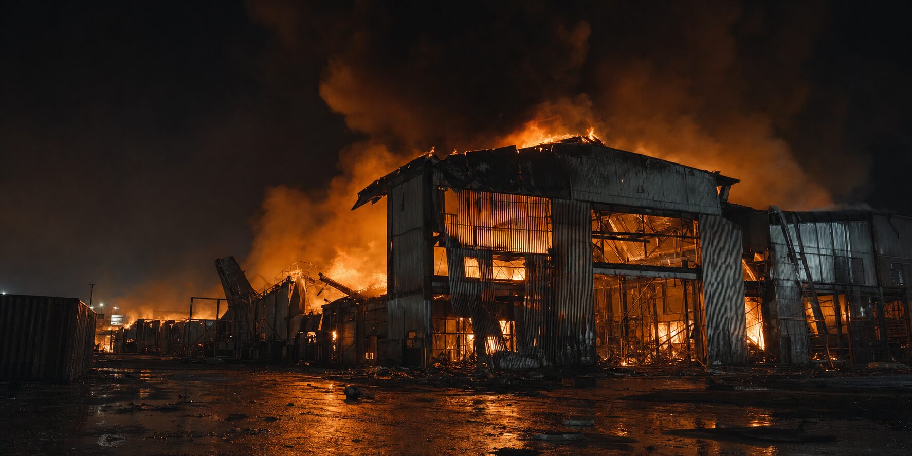 Warehouse fire