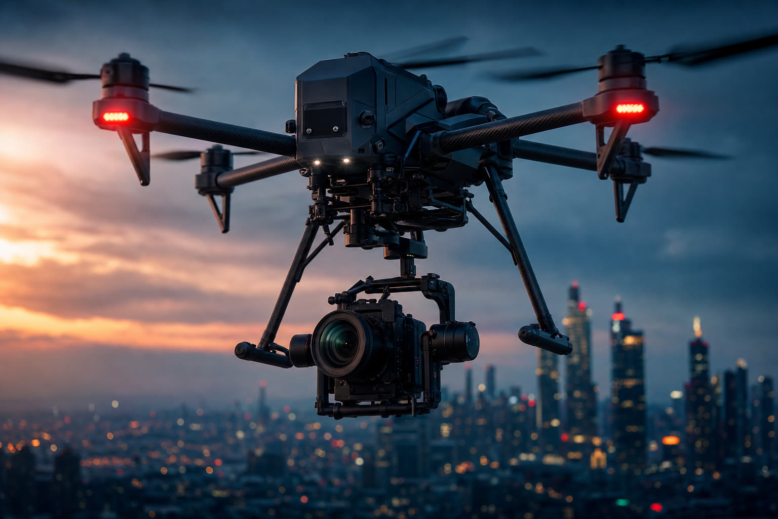 Broadcast-grade drone imaging equipment
