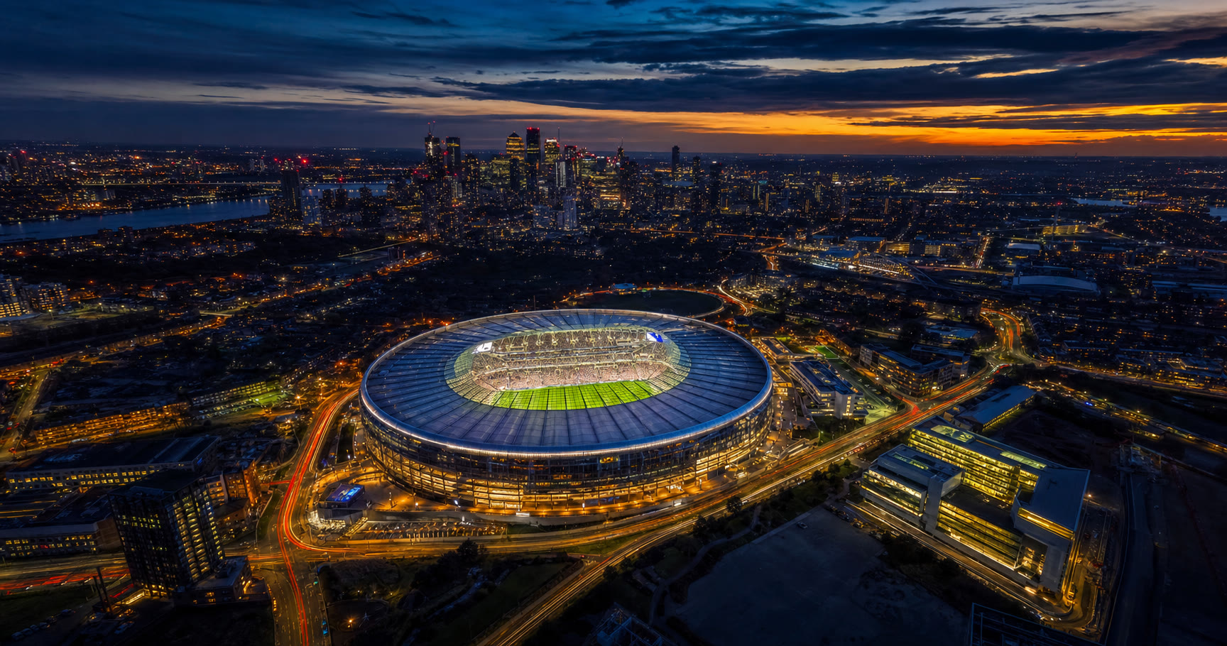 Aerial coverage of an event venue