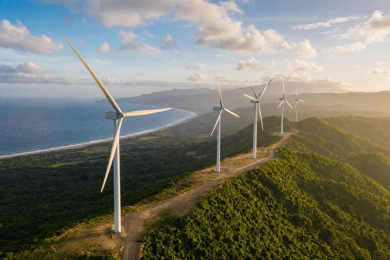 Wind farms in the Philippines
